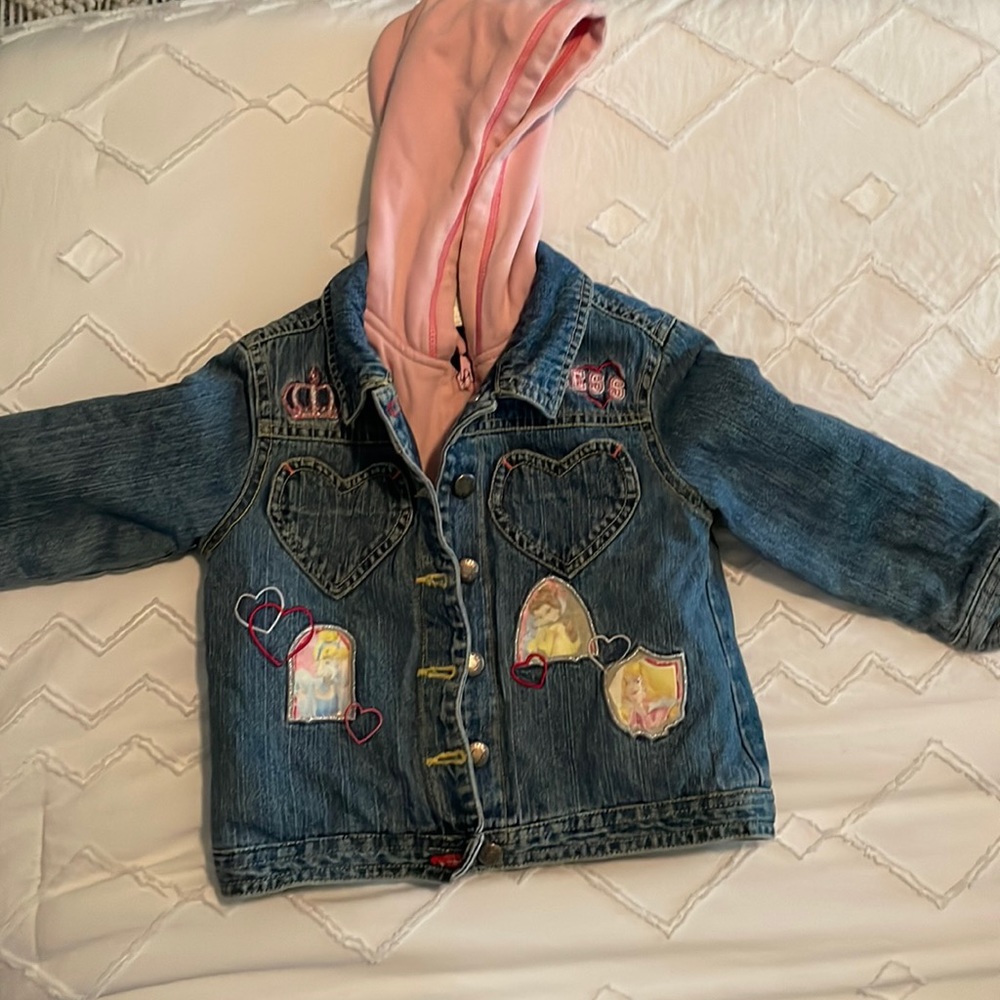 Disney princess Jean jacket with pink hood